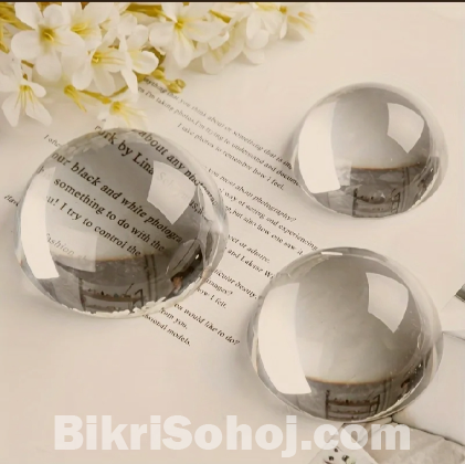 Half Crystal glass paper weight